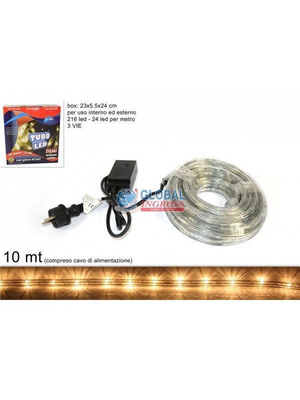 TUBO LED 10mt BIANCO CALDO