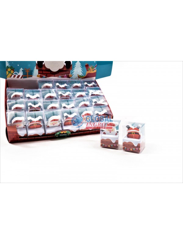 GOMMA BABBO NATALE 6cm