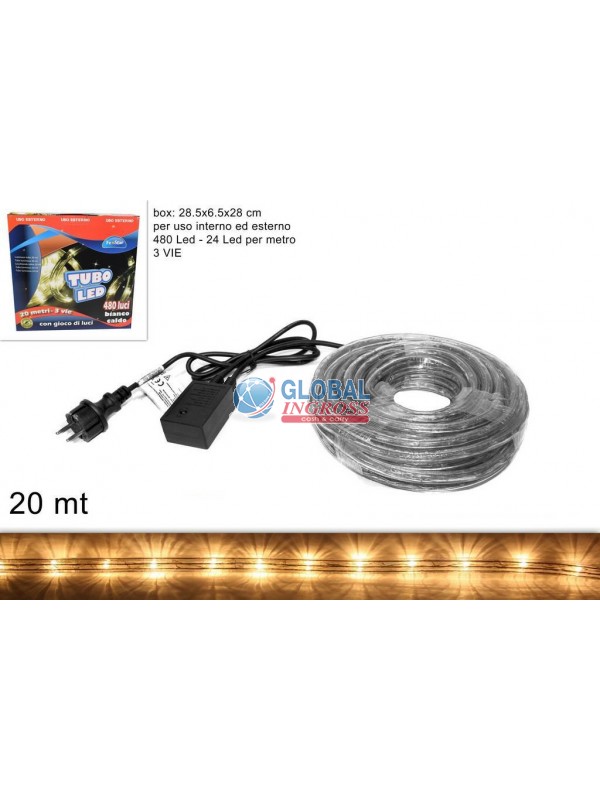 TUBO LED 20mt BIANCO CALDO