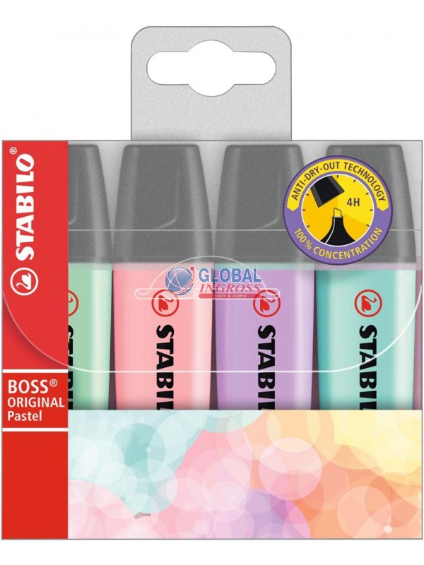 STABILO BOSS 4pz PASTELASS.2