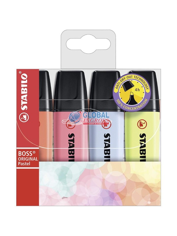 STABILO BOSS 4pz PASTELASS.3