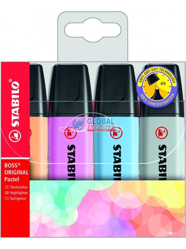 STABILO BOSS 4pz PASTELASS.4