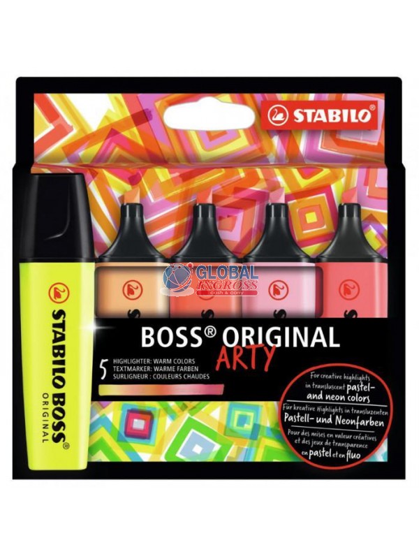 STABILO BOSS 5pz NEW COLORI CALDI