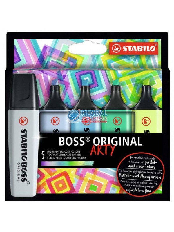 STABILO BOSS 5pz NEW COLORI FREDDI