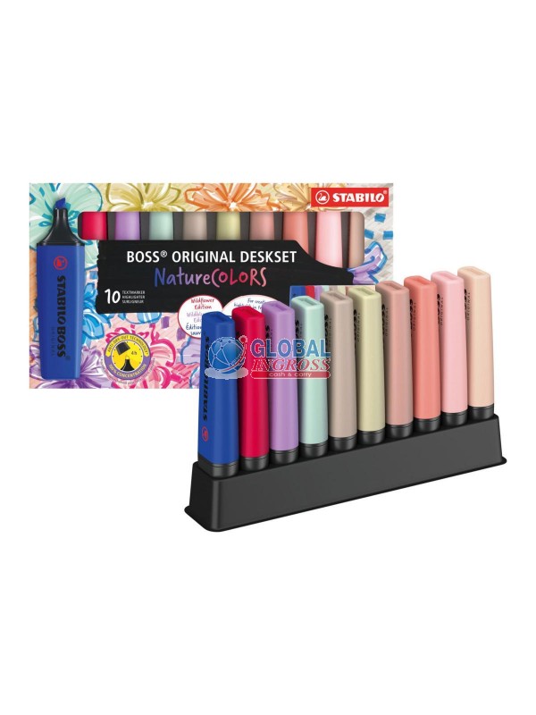 STABILO BOSS DESKSET 10COLORI WILDFLOWER