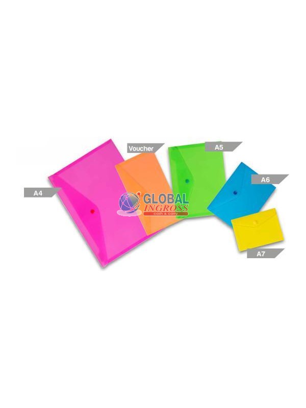 BUSTA C/BOTTONE A7 FLUO145x105