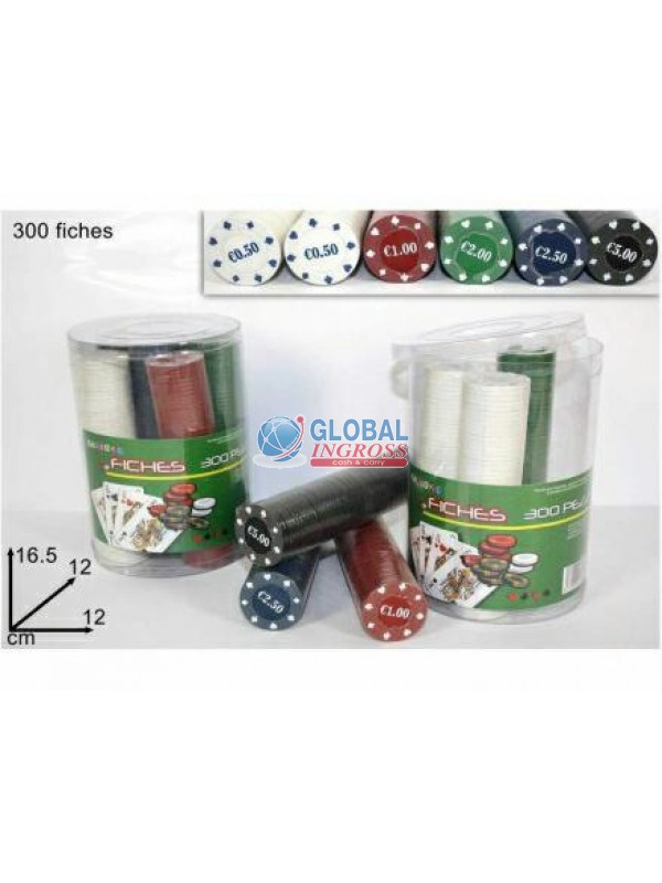 SET 100 FICHES C/CARTE + DADI