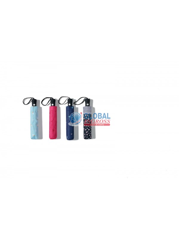 OMBRELLO MINI FANTASIA DONNA AUTOMATICO PONGEE