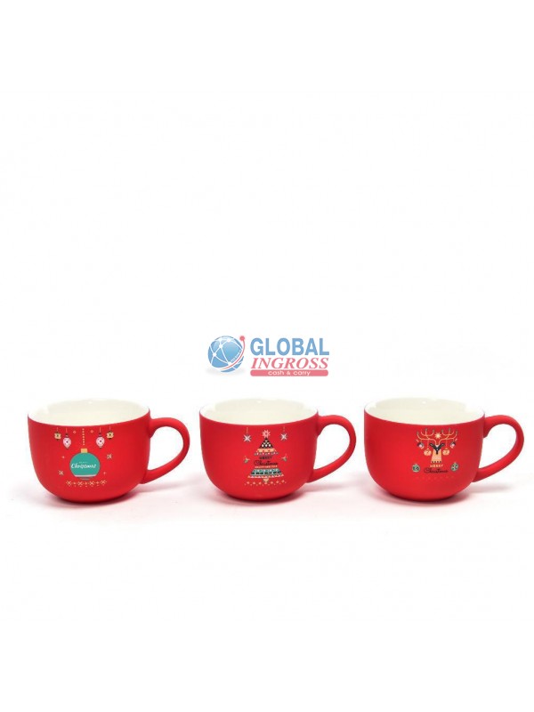 TAZZONE PORCELLANA FLOCCATA 370ml ASS.