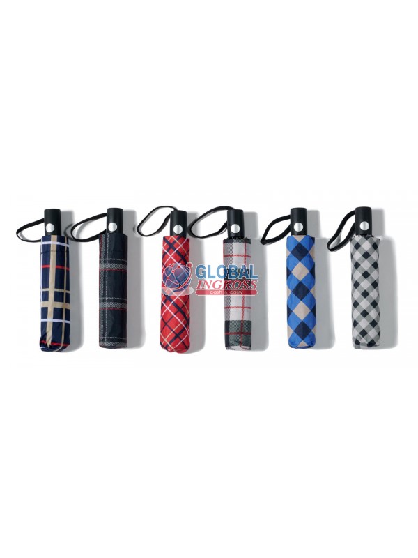 OMBRELLO MINI SCOZZESE PONGEE AUTO
