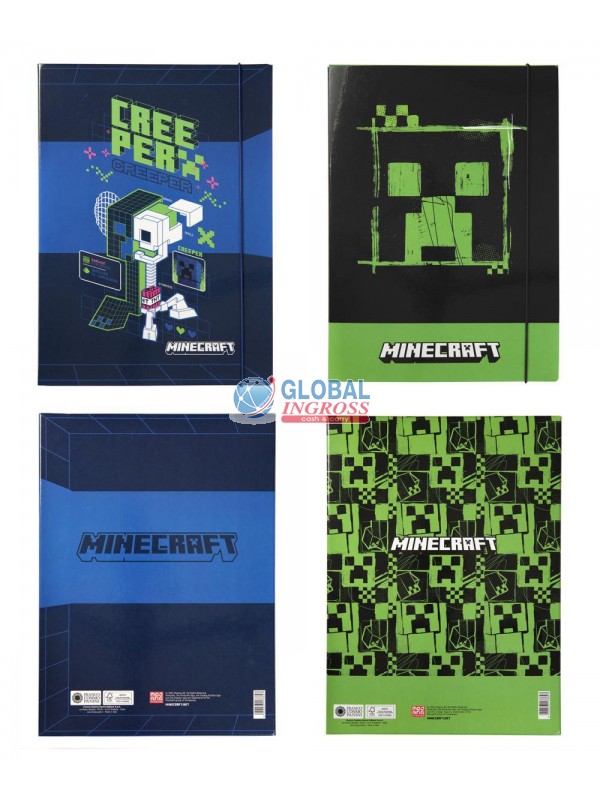 CARTELLA 3L MINECRAFT GREEN