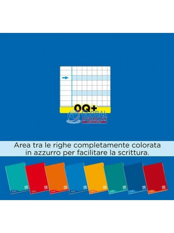MAXI DIDATTICO ONE COLOR Q+ (doppia spaziatura) - linea blu