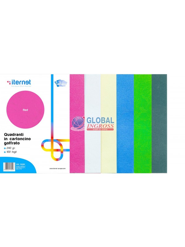 CARTONCINO A4 BLU GOFFRATO