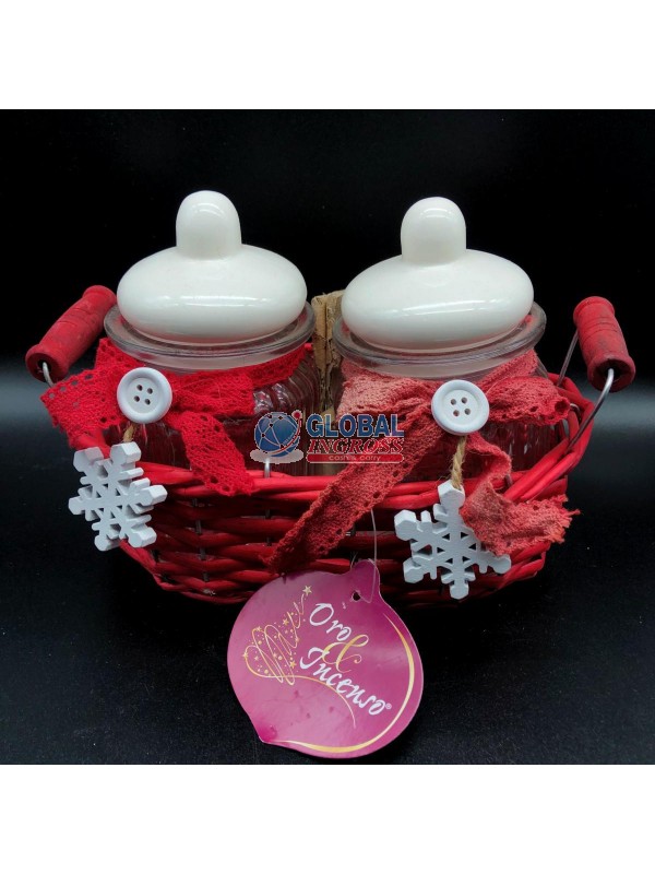 CESTO VIMINI C/BARATTOLI