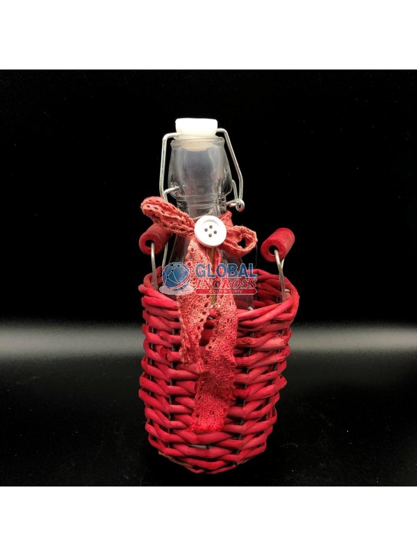 CESTO VIMINI C/BOTTIGLIA