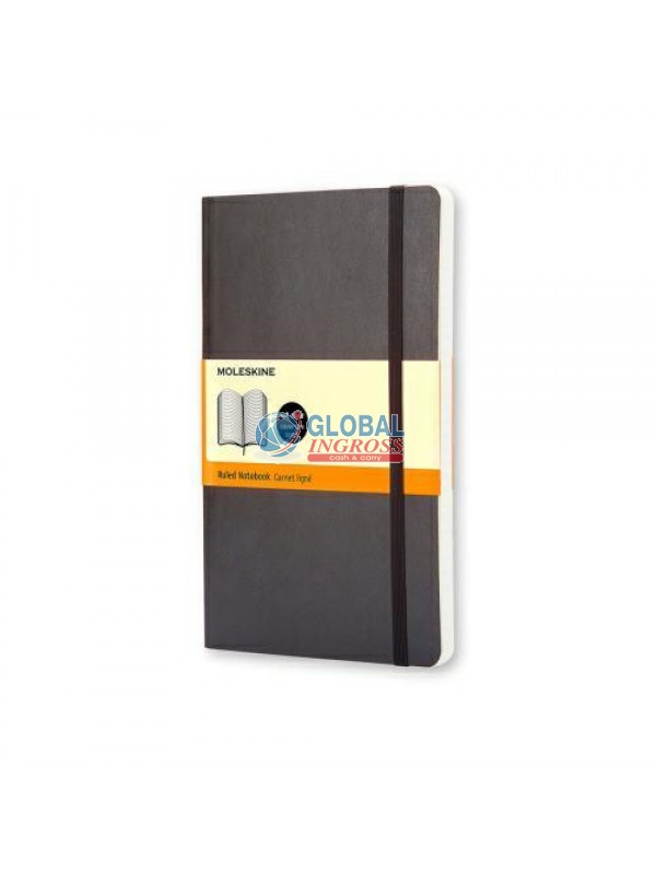 MOLESKINE L NERO RIGHE 13x21 COP.SOFT