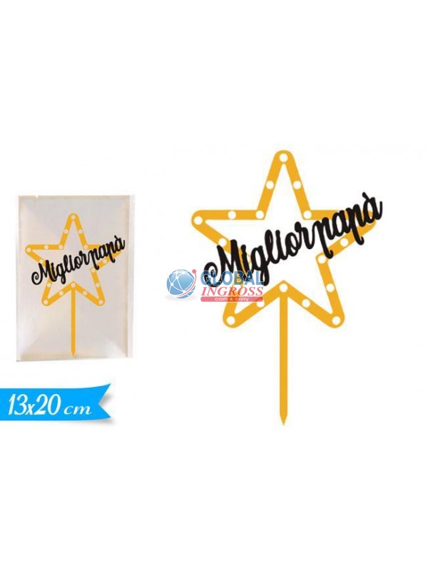 CAKE TOPPER MIGLIOR PAPA'
