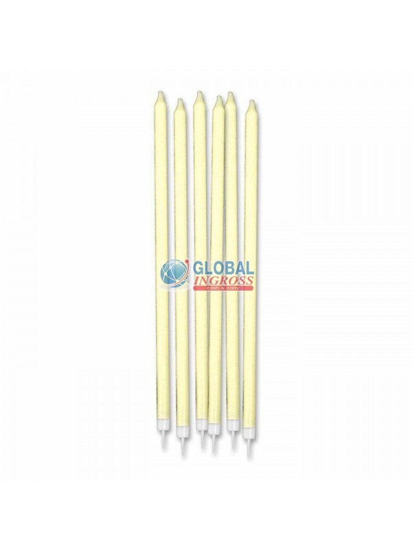 CANDELE MATITA GLITTER AVORIO 12pz