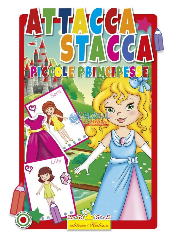 LIBRO ATTACCA STACCA PICCOLE PRINCIPESSE
