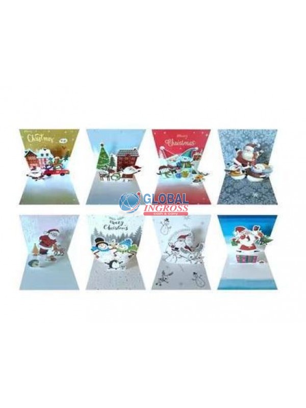 BIGLIETTO NATALE POP UP13x13 ASS.
