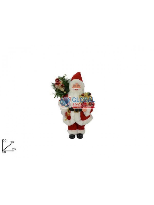 BABBO NATALE C/SACCO DONI 30cm