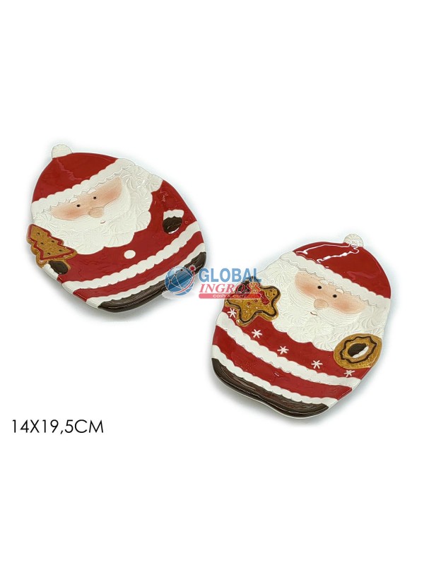 PIATTINO BABBO NATALE SVUOTATASCHE 19cm