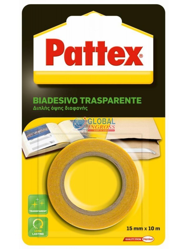 NASTRO BIADESIVO PATTEX15x10 TRASPARENTE