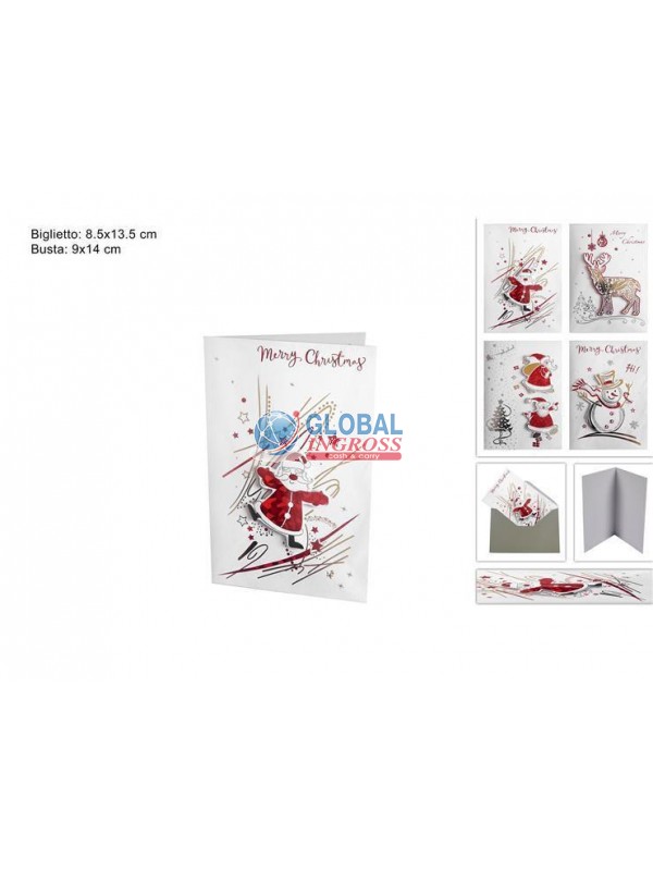 BIGLIETTO NATALE 8x13 3D