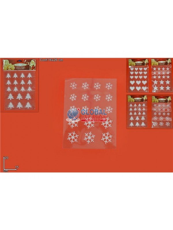 STICKERS ADESIVI BIANCO15x20