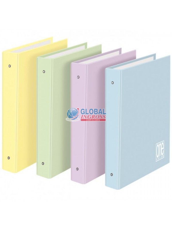 CARTELLA ANELLI A4 ONE COLOR PASTEL