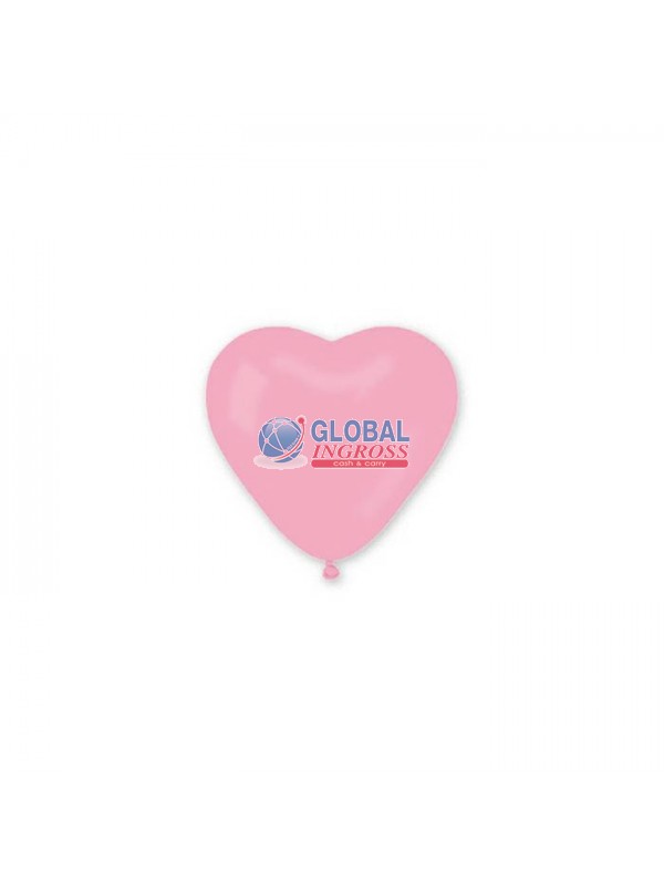 PALLONCINI CUORE 12pz ROSA 10'/26cm