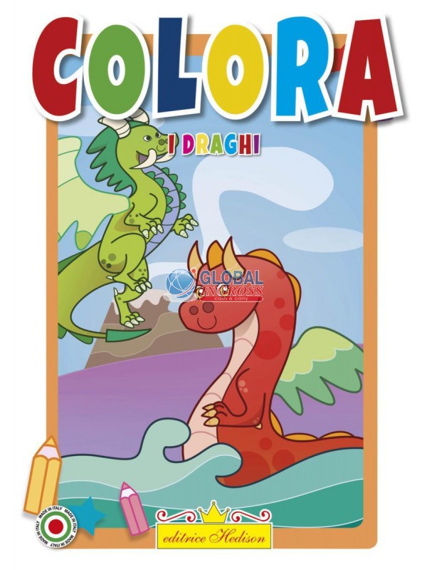 LIBRO COLORA I DRAGHI