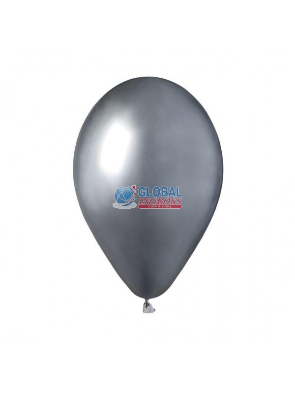 PALLONCINI GLOSSY 13'/33cm ARGENTO 50pz