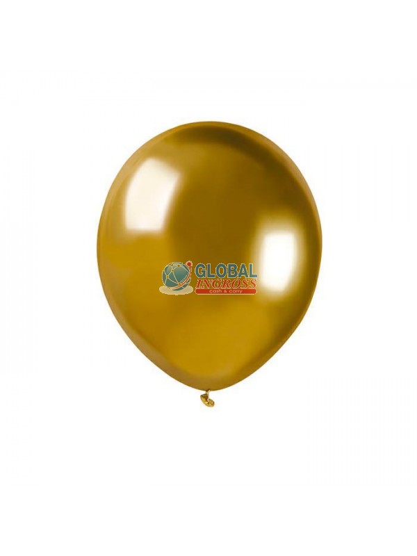 PALLONCINI GLOSSY 5'/13cm ORO 50pz