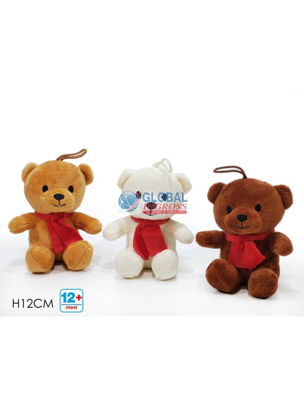 PELUCHE ORSETTO C/SCIARPA 12cm