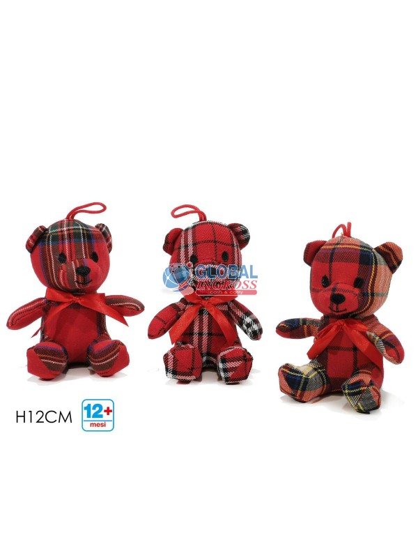 PELUCHE ORSETTO SCOZZESE 12cm