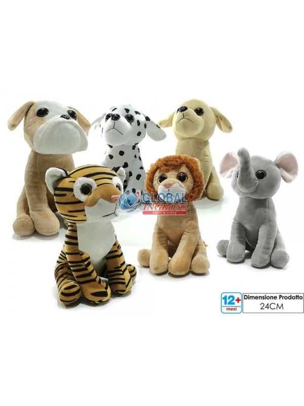 PELUCHE ANIMALI ASS. 24cm