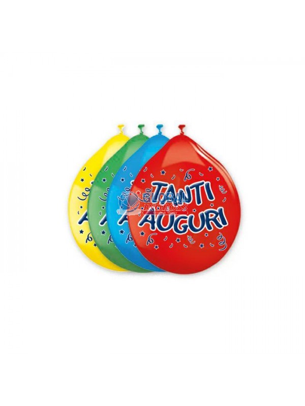 PALLONCINI MEDIUM 20pz TANTI AUGURI 10'/26cm