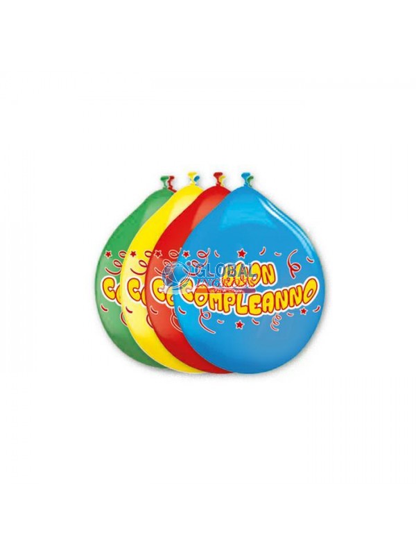PALLONCINI MEDIUM 20pz B.COMPLEANNO 10'/26cm