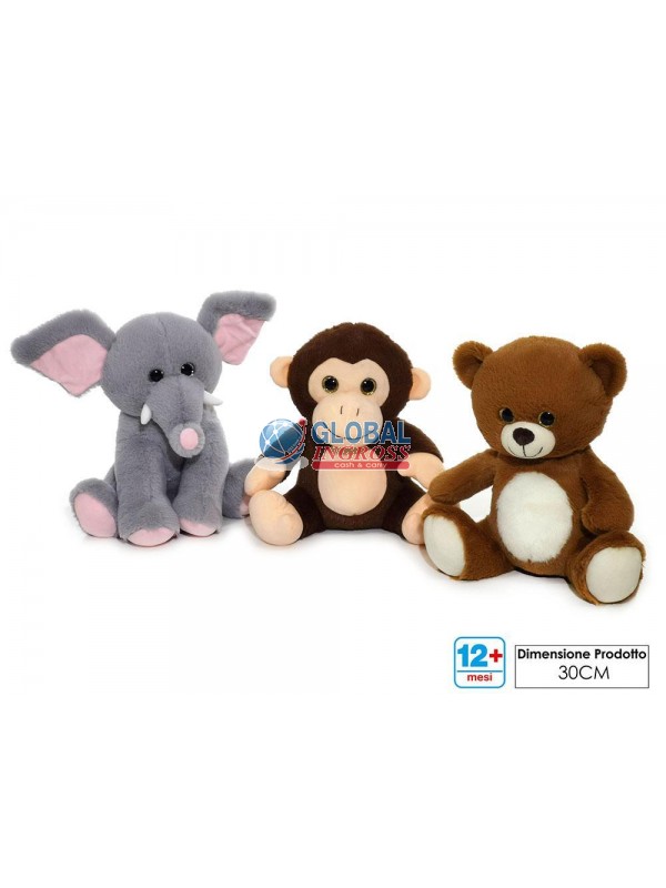 PELUCHE ANIMALI ASS. 30cm