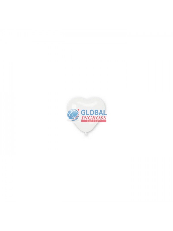 PALLONCINI CUORE BIANCOSMALL 100pz