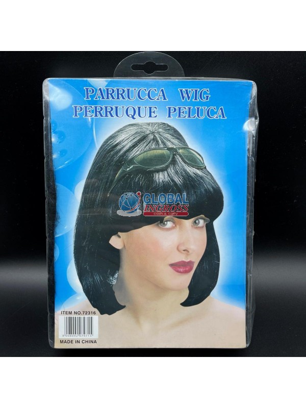 PARRUCCA CASCHETTO NERO