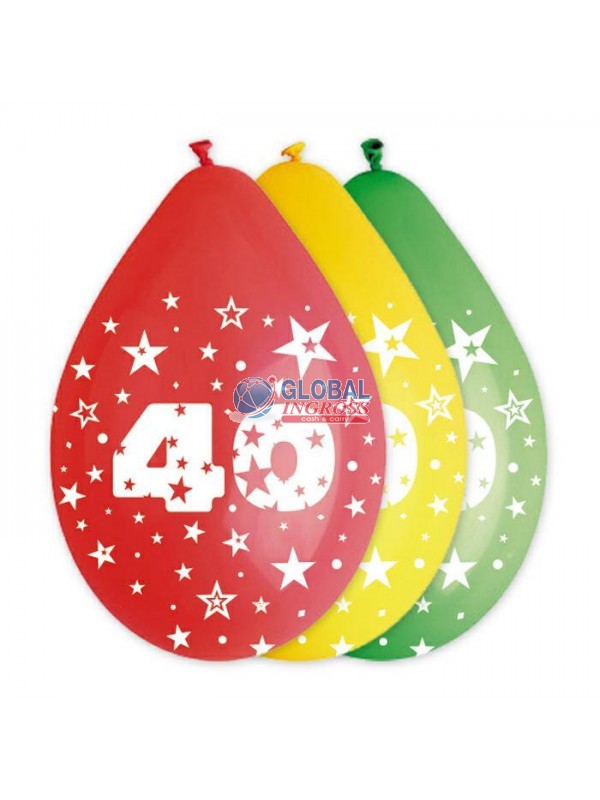 PALLONCINI 40 ANNI 10pz