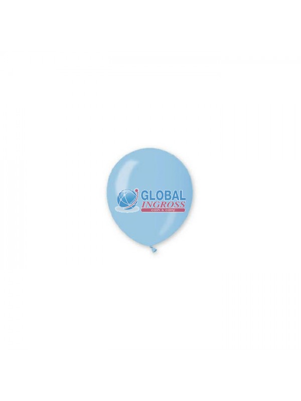 PALLONCINI METAL 5'CELESTE 100pz