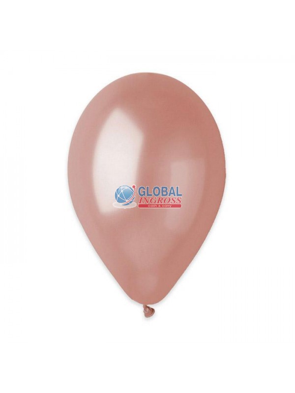 PALLONCINI METAL LARGE ROSE GOLD 100pz