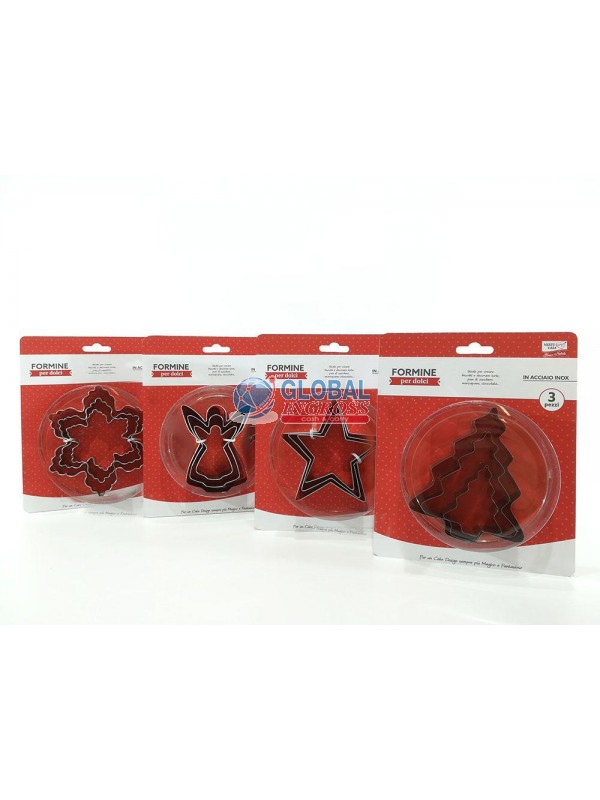 FORMINE DOLCI ACCIAIO 3pz