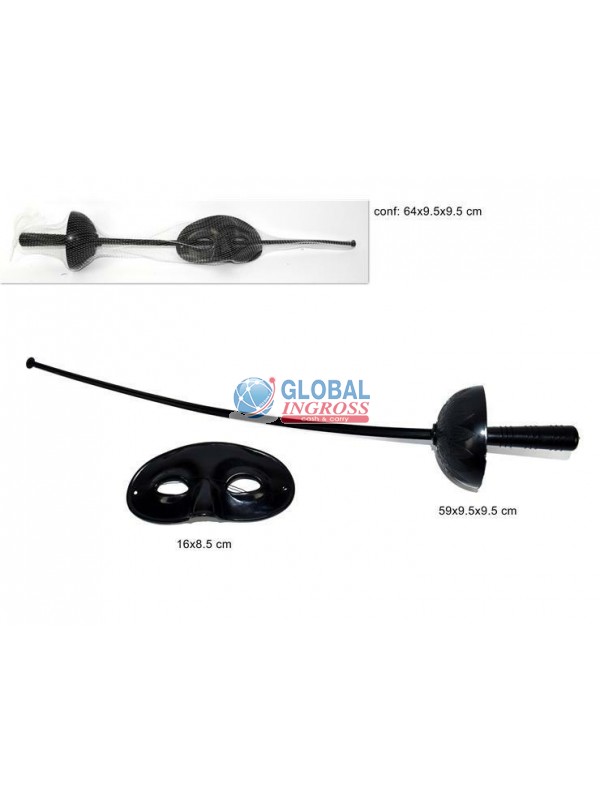 SPADA C/MASCHERA CAVALIERE