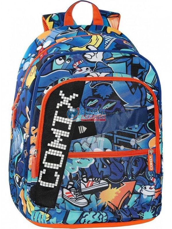 ZAINO COMIX ULTRA BRIGHT JAM BOY ORGANIZZATO