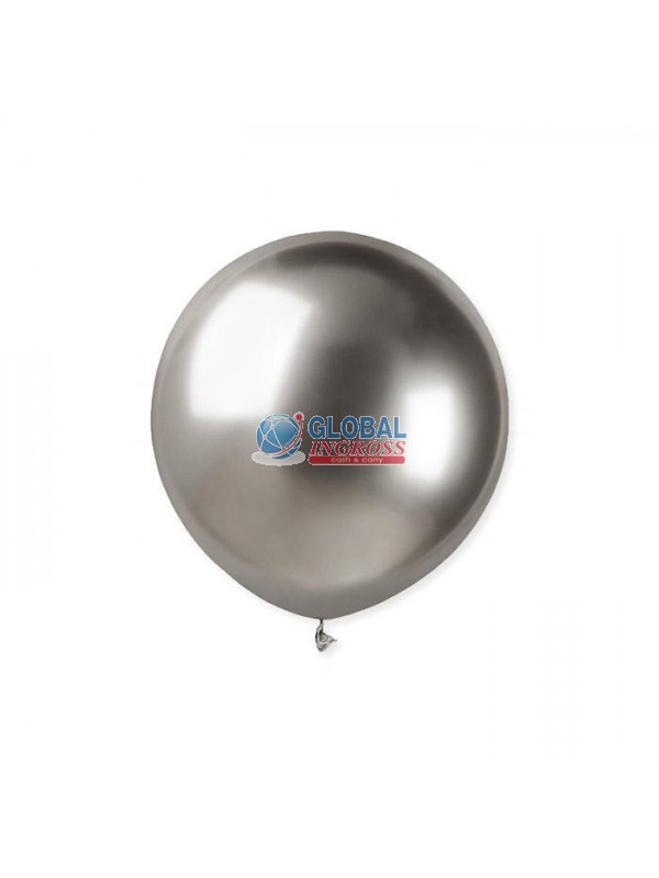 PALLONCINI GLOSSY 19'/48cm ARGENTO 25pz