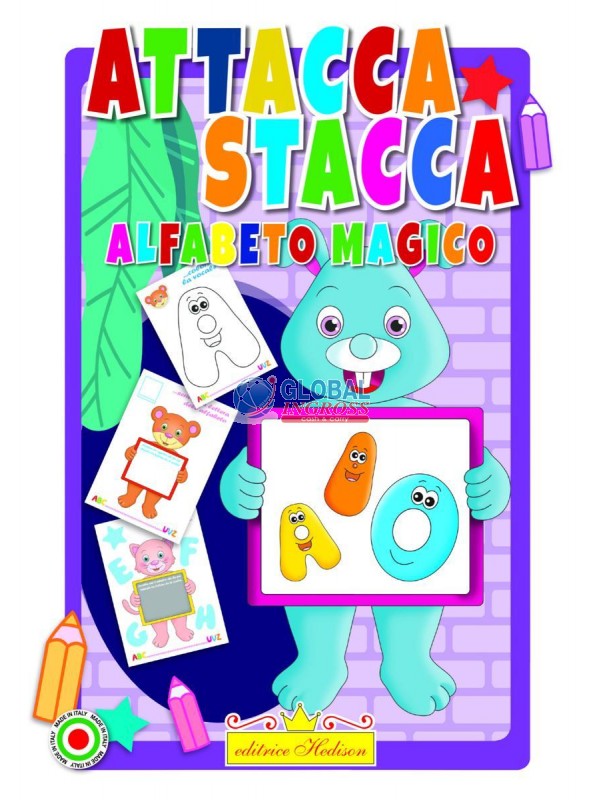 LIBRO ATTACCA STACCA ALFABETIERE MAGICO